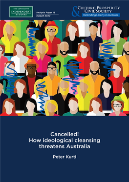 Cancelled! How Ideological Cleansing Threatens Australia