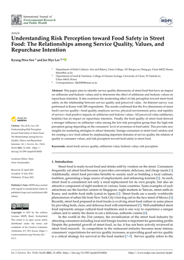 Understanding Risk Perception Toward Food Safety in Street Food: the Relationships Among Service Quality, Values, and Repurchase Intention