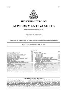 Government Gazette