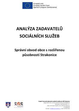 Analýza Zadavatelů Sociálních Služeb