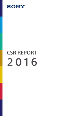 CSR Report 2016