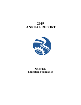 2019 NAPEGG Education Foundation Annual Report