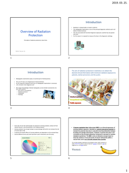 Overview of Radiation Protection Introduction Introduction