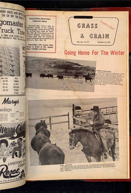"Olnastet Important Notice Because New Year's Fallson Monday, Whichisour Regular Printing Day, Grass & Grainwill 1.1Ruck Be Printed Next Weekon Satur- Tites Day, Dec