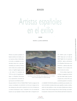 Artistas Españoles En El Exilio