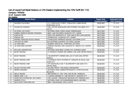 Petron Stations As of 4 August 2020 for Gasoline