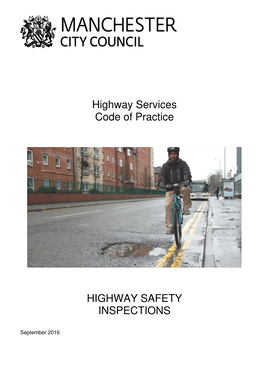 Highway Services Code of Practice HIGHWAY SAFETY INSPECTIONS