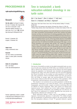 Time in Tortoiseshell: a Bomb Radiocarbon-Validated Chronology