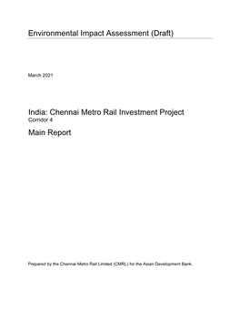 52234-001: Chennai Metro Rail Investment Project