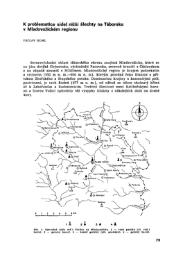 K Problematice Sídel Nižší Šlechty Na Táborsku V Mladovožiclcém Regionu