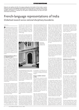 French-Language Representations of India Globalised Research Across National Disciplinary Boundaries