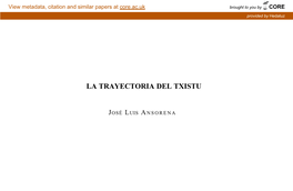 La Trayectoria Del Txistu