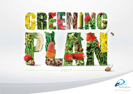 Greening Plan 2017 Contents