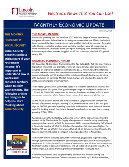 Weekly Economic Update