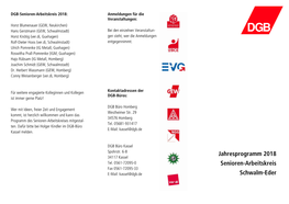 Jahresprogramm 2018 Senioren-Arbeitskreis Schwalm-Eder