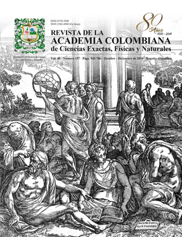 Rev. Acad. Colomb. Cienc. Ex. Fis. Nat. 40(157):699-706, Octubre-Diciembre De 2016