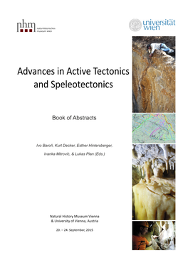 Advances in Active Tectonics and Speleotectonics