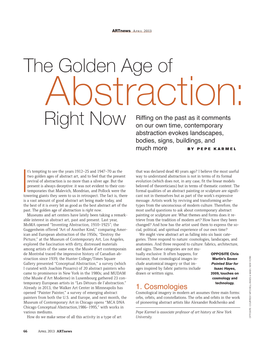 The Golden Age of Abstraction