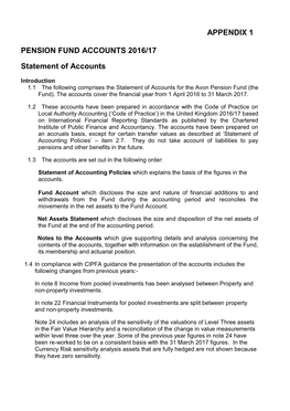 Appendix 1 Draft Statement of Accounts , Item 9. PDF 547 KB