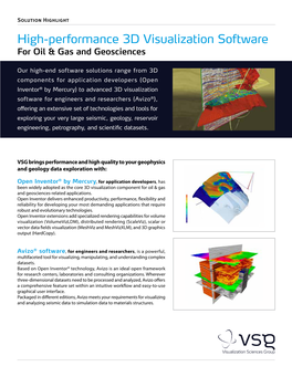 High-Performance 3D Visualization Software for Oil & Gas and Geosciences