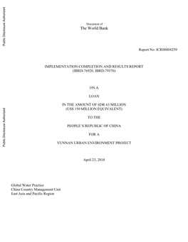 World Bank Document