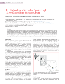 Breeding Ecology of the Indian Spotted Eagle Clanga Hastata Around Belgaum, India