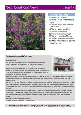 Neighbourhood News Issue 472