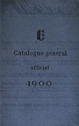 Catalogue Général Officiel
