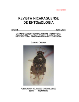 Hemiptera: Heteroptera: Cimicomorpha) De Venezuela