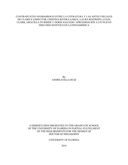 University of Florida Thesis Or Dissertation Formatting Template