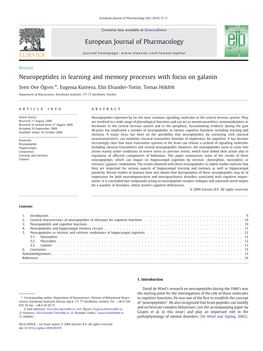 Neuropeptides.Learning.Memory.Pdf