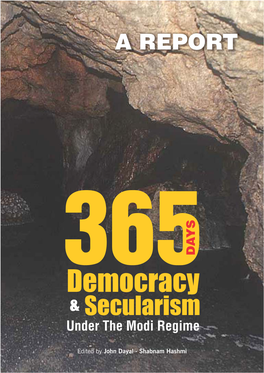 REPORT YS DA 365Democracy & Secularism Under the Modi Regime