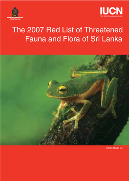 2007 Red List of Threatened Fauna and Flora of Sri Lanka