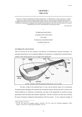 Chapter 1 the Lute