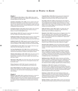 Glossary of People to Know