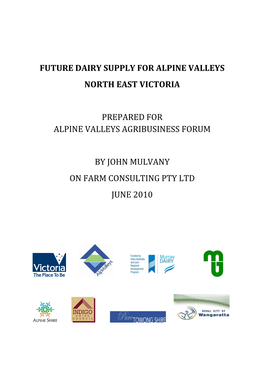 Future Dairy Supply in Alpine Valleys