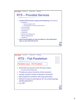 Parallel Programming Libraries/Languages – Hide Discrepancies Between Features Supported on Different Systems