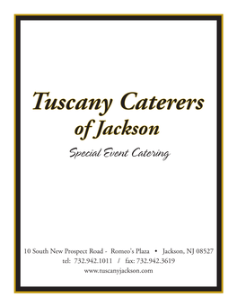 Special Event Catering