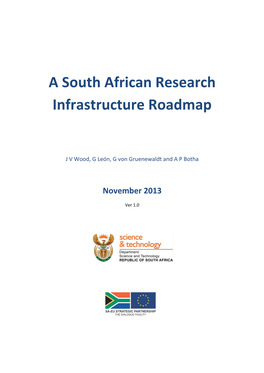 A South African Research Infrastructure Roadmap