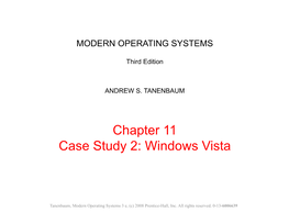 Chapter 11 Case Study 2: Windows Vista