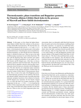 Thermodynamics, Phase Transitions and Ruppeiner Geometry for Einstein–Dilaton–Lifshitz Black Holes in the Presence of Maxwell and Born–Infeld Electrodynamics