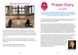 Prayer Diary July 2020