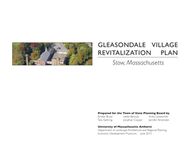 GLEASONDALE VILLAGE REVITALIZATION PLAN Stow, Massachusetts