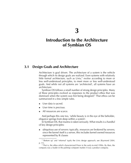 Introduction to the Architecture of Symbian OS