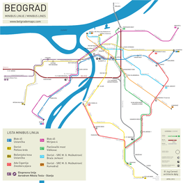 BEOGRAD Pančevački Most MINIBUS LINIJE / MINIBUS LINES