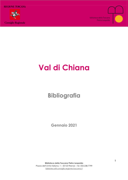 Val Di Chiana Gennaio 2021