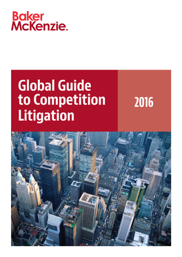 Global Guide to Competition Litigation 2016