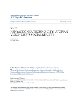 Kenya's Konza Techno City
