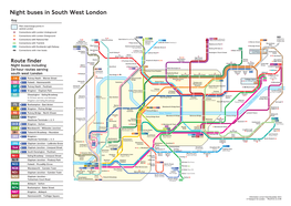 Night Buses in South West London Key