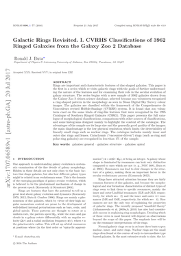 Galactic Rings Revisited. I. CVRHS Classifications of 3962